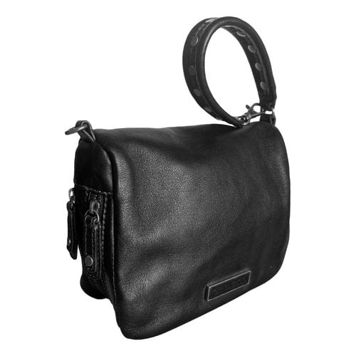 Pre-owned Bimba Y Lola Leather Handbag In Black