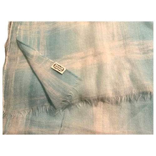 Pre-owned Agnona Cashmere Scarf In Turquoise