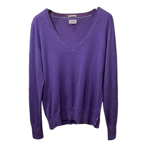 Pre-owned Tommy Hilfiger Jumper In Purple