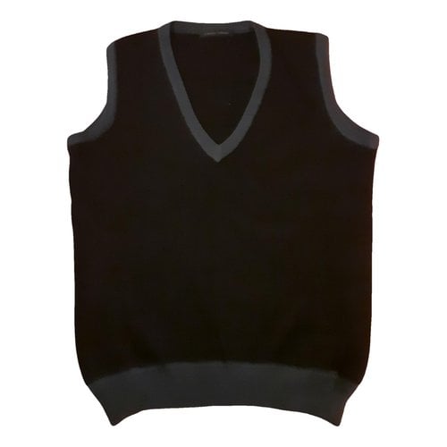 Pre-owned Roberto Collina Wool Vest In Black
