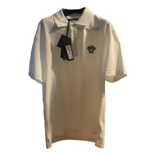 Pre-owned Versace Polo Shirt In White
