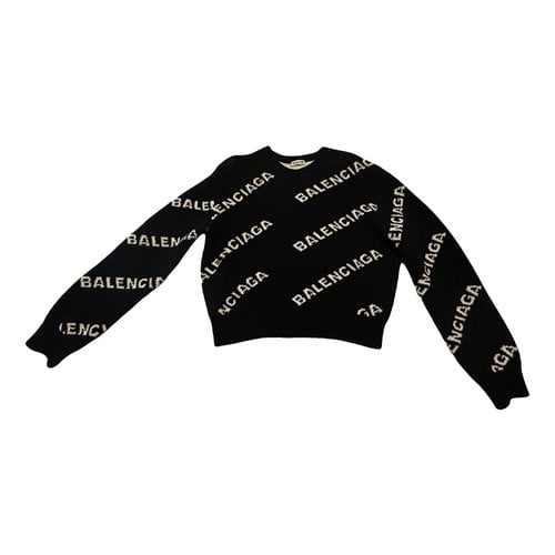 Pre-owned Balenciaga Wool Knitwear In Black