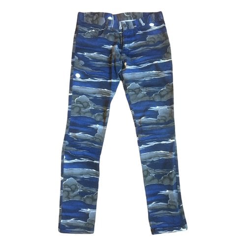 Pre-owned Kenzo Tiger Trousers In Blue