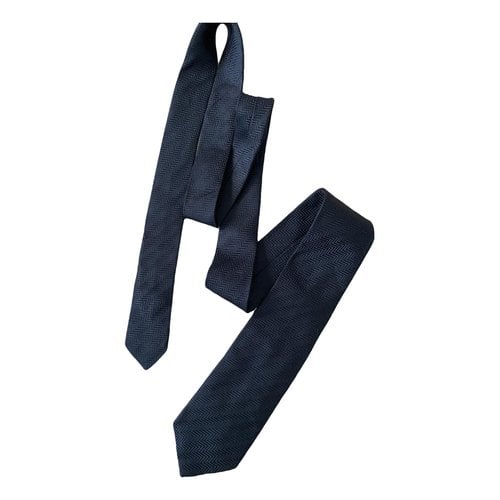 Pre-owned Emporio Armani Silk Tie In Black