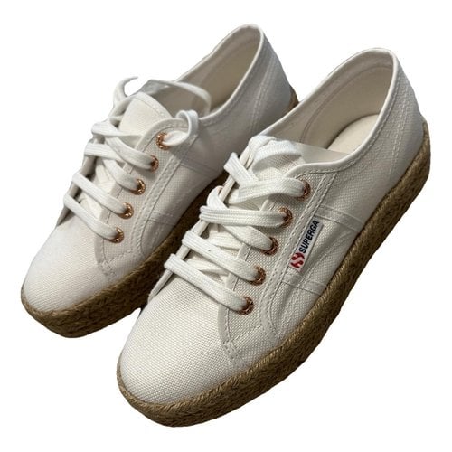 Pre-owned Superga Lace Ups In White