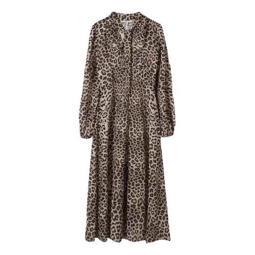 Pre-owned Lily And Lionel Maxi Dress In Brown