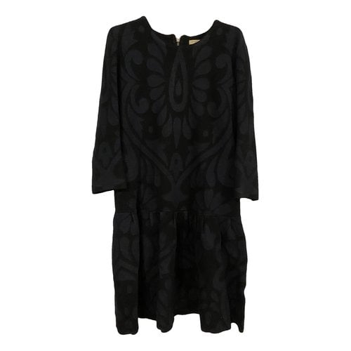 Pre-owned Burberry Cashmere Mid-length Dress In Black