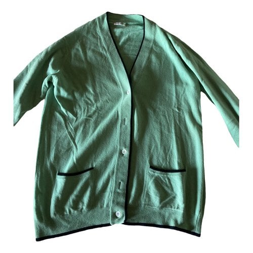 Pre-owned Saint Laurent Cashmere Cardigan In Green