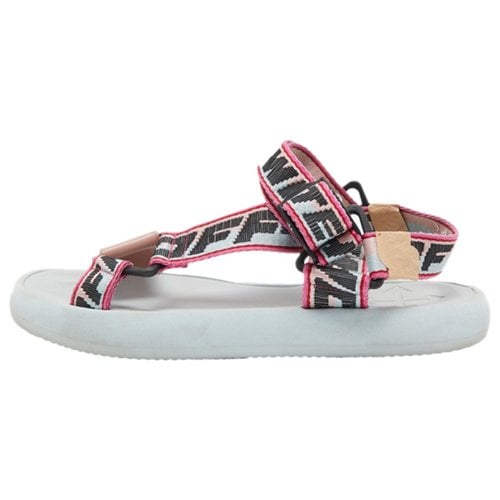 Pre-owned Off-white Cloth Sandal In Multicolour