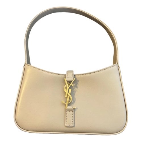 Pre-owned Saint Laurent Leather Bag In Beige