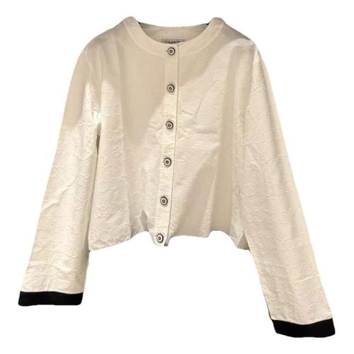 Pre-owned Chanel Blouse In White