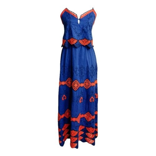Pre-owned Tanya Taylor Maxi Dress In Blue