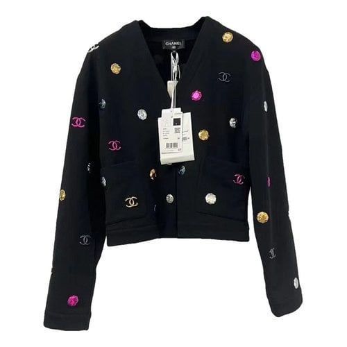 Pre-owned Chanel Cardigan In Black