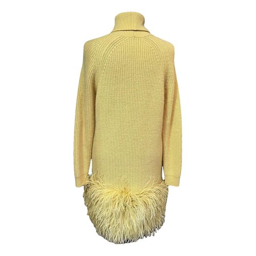Pre-owned N°21 Wool Mid-length Dress In Yellow