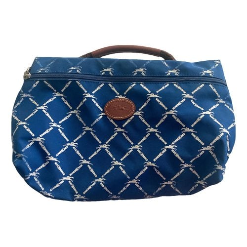 Pre-owned Longchamp Clutch Bag In Blue