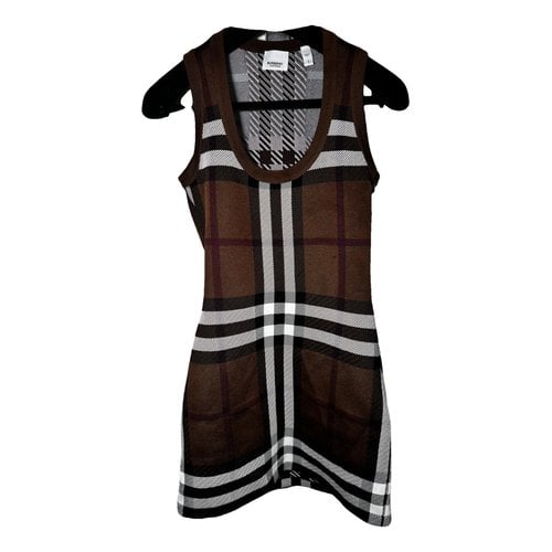 Pre-owned Burberry Mid-length Dress In Brown