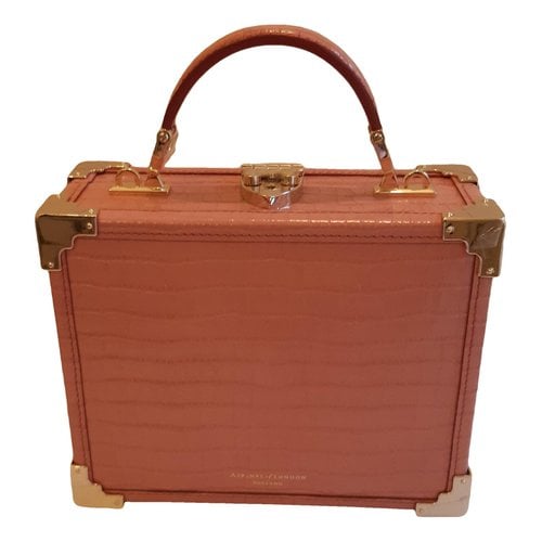 Pre-owned Aspinal Of London Leather Satchel In Pink