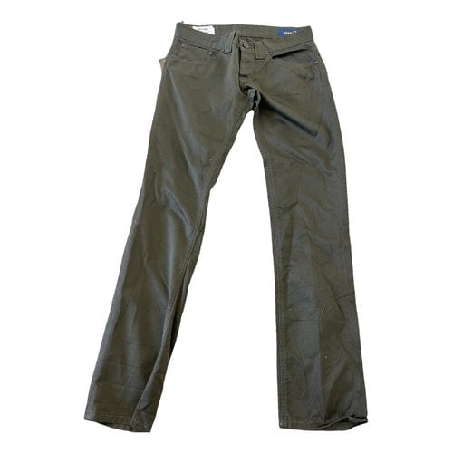 Pre-owned Dondup Slim Pants In Khaki