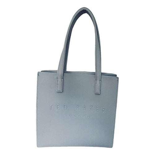Pre-owned Ted Baker Leather Tote In Grey