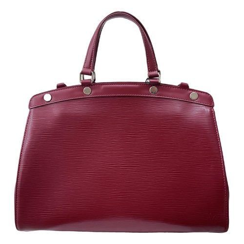 Pre-owned Louis Vuitton Bréa Leather Handbag In Red