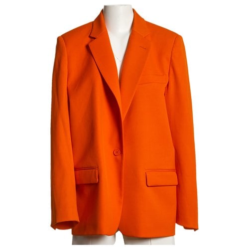 Pre-owned Attico Wool Blazer In Orange