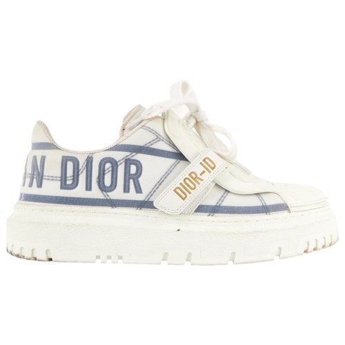 Pre-owned Dior -id Cloth Trainers In White