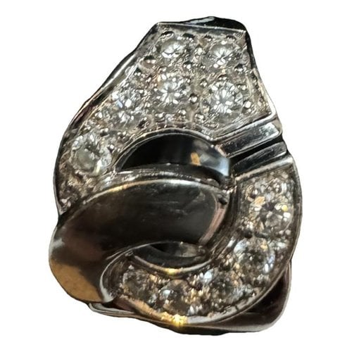 Pre-owned Dinh Van Menottes White Gold Ring