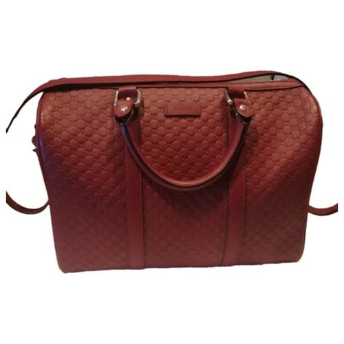 Pre-owned Gucci Joy Leather Handbag In Red