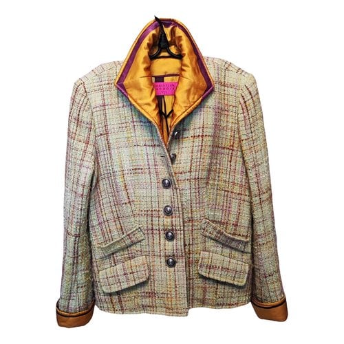 Pre-owned Christian Lacroix Wool Short Vest In Multicolour
