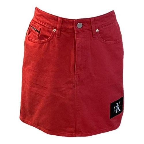 Pre-owned Calvin Klein Jeans Est.1978 Mini Skirt In Red