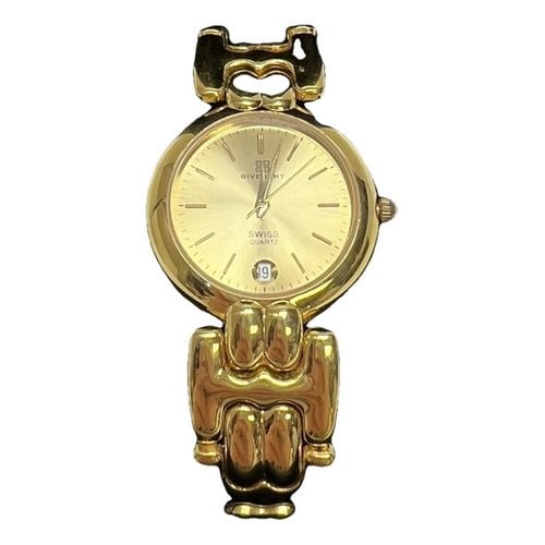 Pre-owned Givenchy Watch In Gold