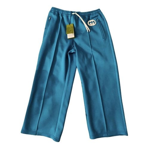 Pre-owned Gucci Large Pants In Turquoise