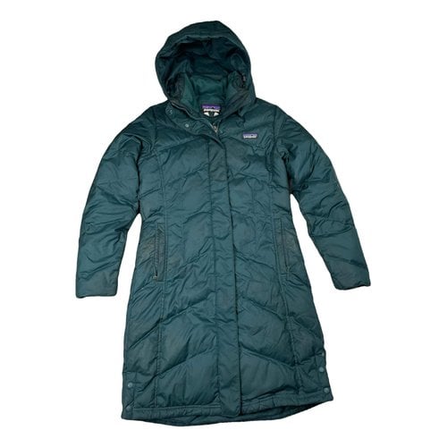 Pre-owned Patagonia Puffer In Green
