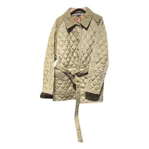 Pre-owned Burberry Blazer In Camel