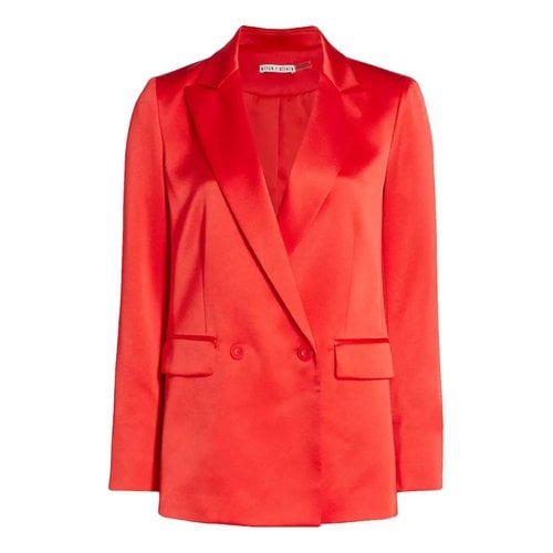 Pre-owned Alice And Olivia Blazer In Red