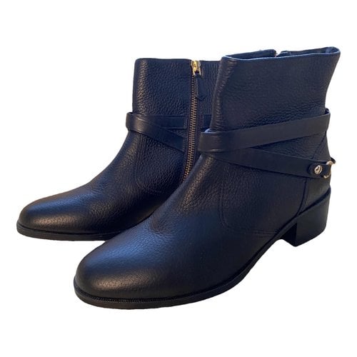 Pre-owned Lk Bennett Leather Boots In Black