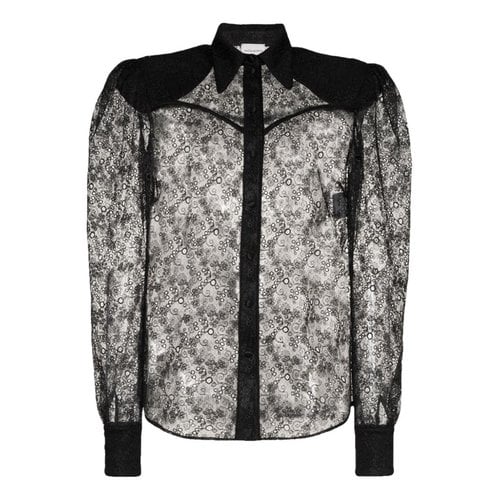 Pre-owned Magda Butrym Blouse In Black