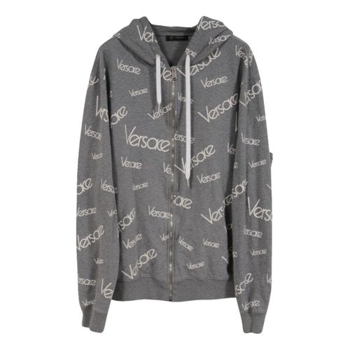 Pre-owned Versace Knitwear & Sweatshirt In Grey