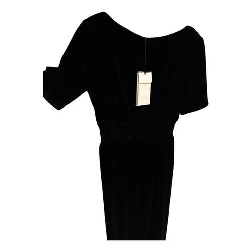 Pre-owned Gucci Velvet Mid-length Dress In Black