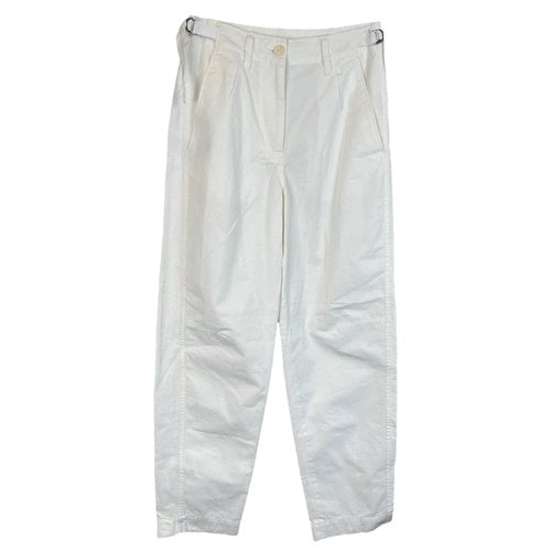 Pre-owned Arket Trousers In White