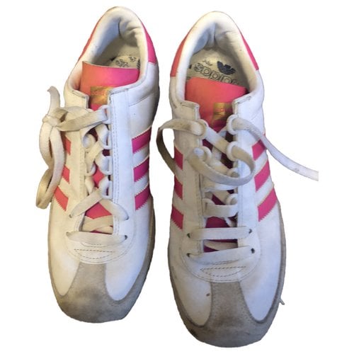 Pre-owned Adidas Originals Stan Smith Leather Trainers In Pink