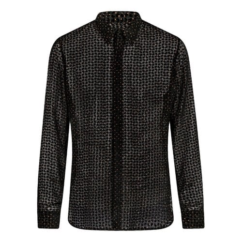 Pre-owned Dries Van Noten Silk Shirt In Black