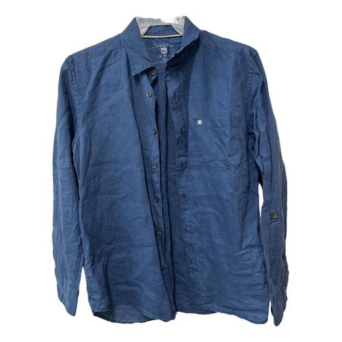 Pre-owned Quicksilver Linen Shirt In Blue