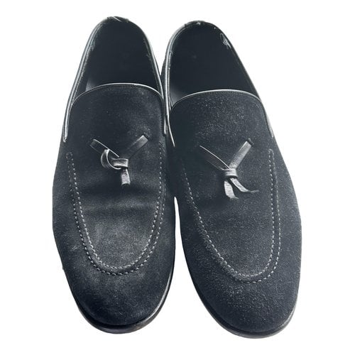 Pre-owned Gucci Brixton Flats In Black