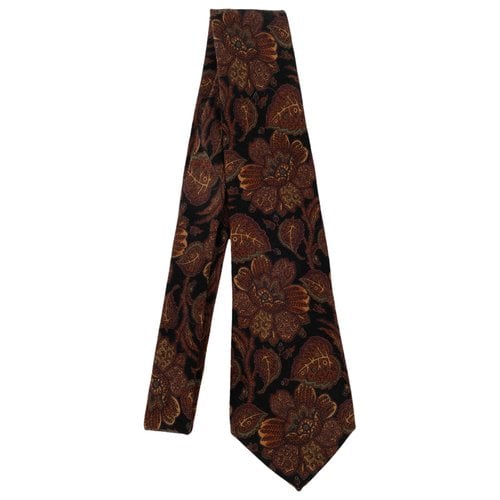 Pre-owned Chanel Wool Tie In Brown