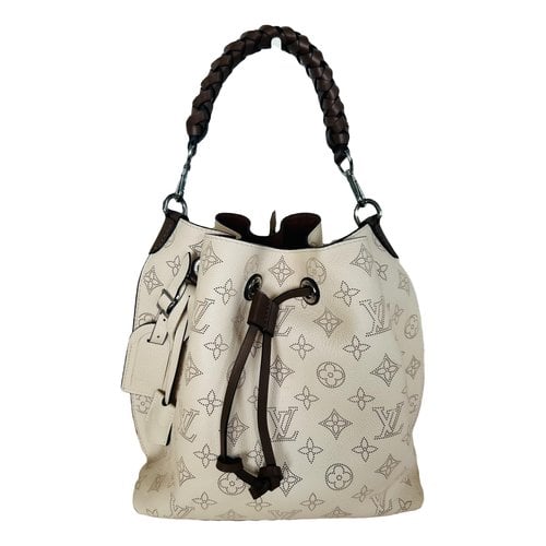 Pre-owned Louis Vuitton Leather Tote In Beige