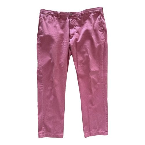 Pre-owned Polo Ralph Lauren Trousers In Red