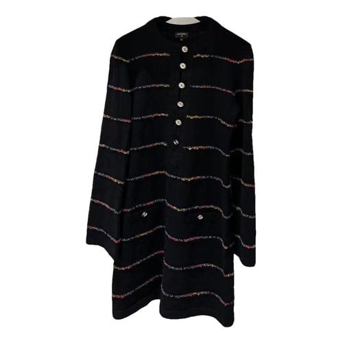 Pre-owned Chanel Cashmere Dress In Black