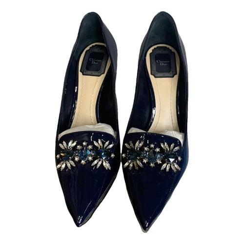 Pre-owned Dior Patent Leather Heels In Blue