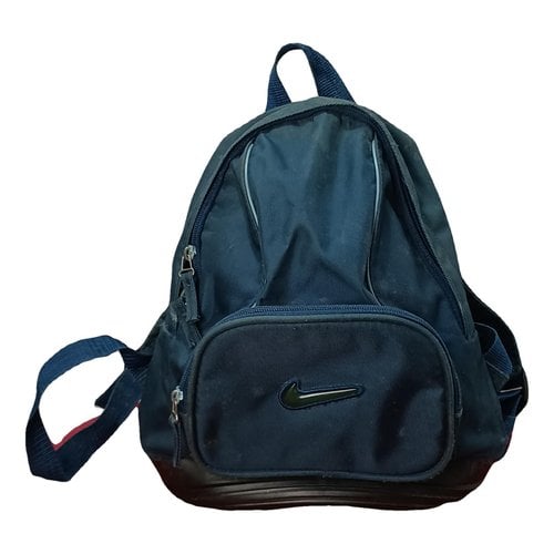 Pre-owned Nike Backpack In Blue